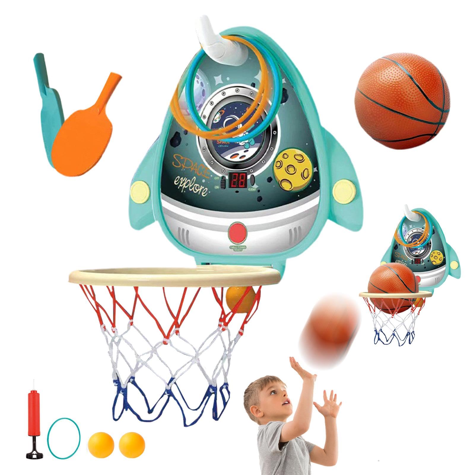 ✨バスケットボールフープセット 電子スコアボード付き Amazon.co.jp: 子供用バスケットボールフープセット、子供用屋内